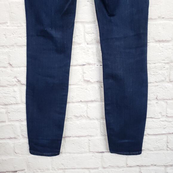 Madewell 9” High Rise Skinny Stretch Jeans Dark Wash Size 26 - Picture 10 of 11